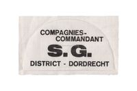 S.G. Sleeve Emblem - Company Commander Domestic Armed Forces Dordrecht.