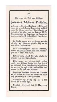 Deathcards of Dutch soldiers who died in Dordrecht during World War II.