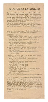 Documents related to World War II in Dordrecht.