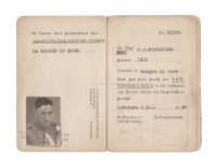 Documenten van Dordtse politieagent P.H. Philipsen Dordrecht tweede wereldoorlog.