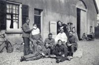 Photos of H.J. Kleefstra from 2-I-17 R.A. in Dubbeldam in May 1940.