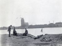 Zwijndrechtse Bridge during World War II in May 1940
