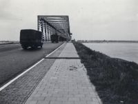 The Moerdijk bridges over the Hollands Diep during World War II.