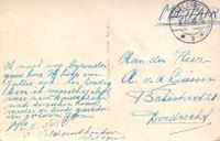 Field postcard to Dordrecht - March 8, 1940.