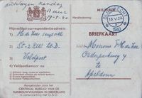 Field Postcards Sergeant M. de Zee - May 1940.