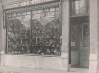 The shop of Paulus Tegelaar at Lombardstraat No 15 in Dordrecht.