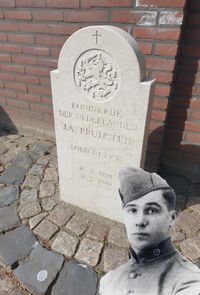 Bidprenten van gesneuvelde Nederlandse militairen in Dordrecht in mei 1940.
