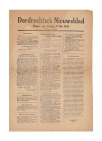 Dordtse kranten in oorlogstijd - kranten uit de tweede wereldoorlog Dordrecht.