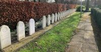 Nederlandse oorlogsgraven op de begraafplaats in Dubbeldam.