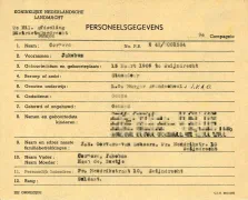 De registratiestaat voor de gezagstroepen.