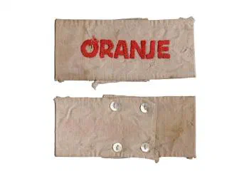 Oranje armband Binnenlandse strijdkrachten Bevrijding Dordrecht.
