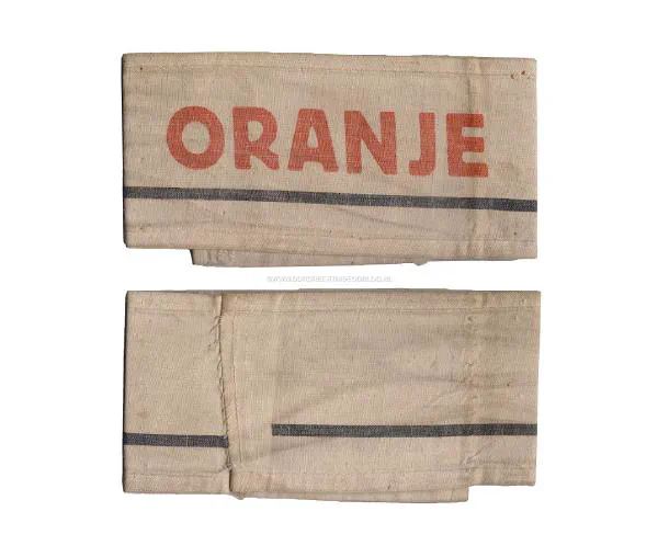 Oranje armband Binnenlandse strijdkrachten Sectiecommandant Dordrecht.