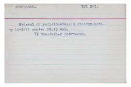 7. NSB archiefkaarten over gebeurtenissen in de regio Dordrecht