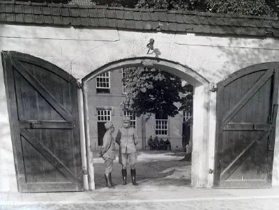 Het Korps Pontonniers en Torpedisten in Dordrecht.