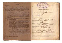 Zakboekjes en herkenningsplaatjes van het Korps Pontonniers en Torpedisten