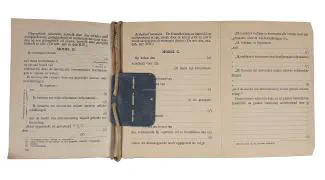 Zakboekjes en herkenningsplaatjes van het Korps Pontonniers en Torpedisten