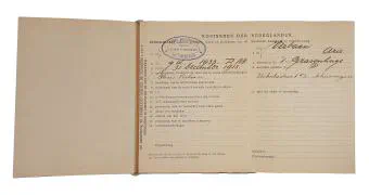 Zakboekjes en herkenningsplaatjes van het Korps Pontonniers en Torpedisten