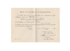 Zakboekjes en herkenningsplaatjes van het Korps Pontonniers en Torpedisten