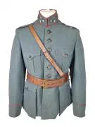 Ribcord private tailored uniform jacket of Reserve Captain J. Barkmeijer, Cdt - 2-III-14 R.A. Bronze Cross.