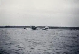 Dornier 24K flying boat of the Naval Air Service near Willemsdorp during the mobilization.