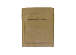 5. Oorlogszakboekje en herkenningsplaatje Jacobus Dubbeldam - Dordrecht