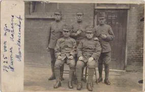 V.l.n.r. van onder naar boven: H. Groeneweg - J.P. van den Bosch - J. Pluimert - W. den Broeder - Martinus Machiel van der Hoek