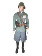 Uniform van een eerste luitenant van het Korps Pontonniers en Torpedisten.