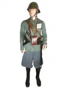 Uniform van een eerste luitenant van het Korps Pontonniers en Torpedisten.