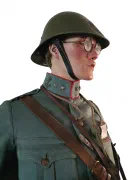 1e Luitenant der Pontonniers en Torpedisten met helm