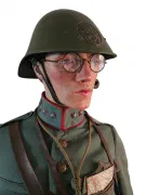 1e Luitenant der Pontonniers en Torpedisten met helm