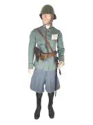 Uniform van een eerste luitenant van het Korps Pontonniers en Torpedisten.