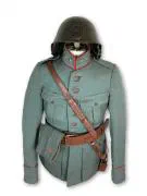 1e Luitenant der Pontonniers en Torpedisten met helm