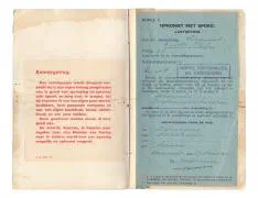 Zakboekjes en herkenningsplaatjes van het Korps Pontonniers en Torpedisten