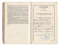 Zakboekjes en herkenningsplaatjes van het Korps Pontonniers en Torpedisten