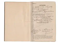 Zakboekjes en herkenningsplaatjes van het Korps Pontonniers en Torpedisten