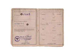 Vorlaufiger Fremdenpas Anthonie Ploegers Dordrecht