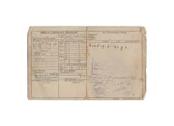 Vorlaufiger Fremdenpas Anthonie Ploegers Dordrecht