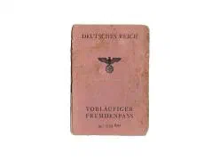 Vorlaufiger Fremdenpas Anthonie Ploegers Dordrecht