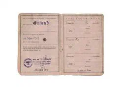 Vorlaufiger Fremdenpas Anthonie Ploegers Dordrecht