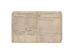 Vorlaufiger Fremdenpas Anthonie Ploegers Dordrecht