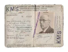 Legitimatiekaart Dhr. J.P. Bogaard