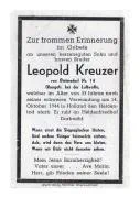 Obergefreiter Leopold Kreuzer.