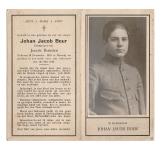 Dienstplichtig soldaat Johan Jacob Bour. thumbnail