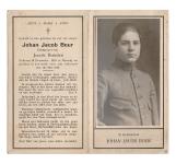 Dienstplichtig soldaat Johan Jacob Bour. thumbnail