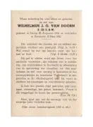Dienstplichtig soldaat Wilhelminus Johannes Gerhardus van Doorn.