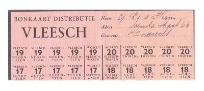 Rantsoenbonnen uit Dordrecht