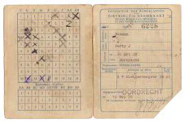 Distributiestamkaarten familie Bosman.