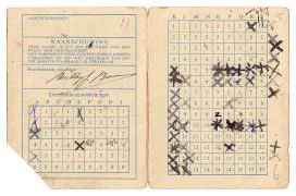 Distributiestamkaarten familie Bosman.