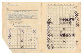 Distributiestamkaarten familie Bosman.