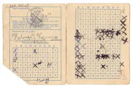 Distributiestamkaarten familie Bosman.